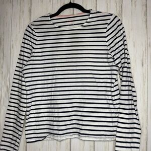 Anthropologie Boden Navy and White Striped Top US 6